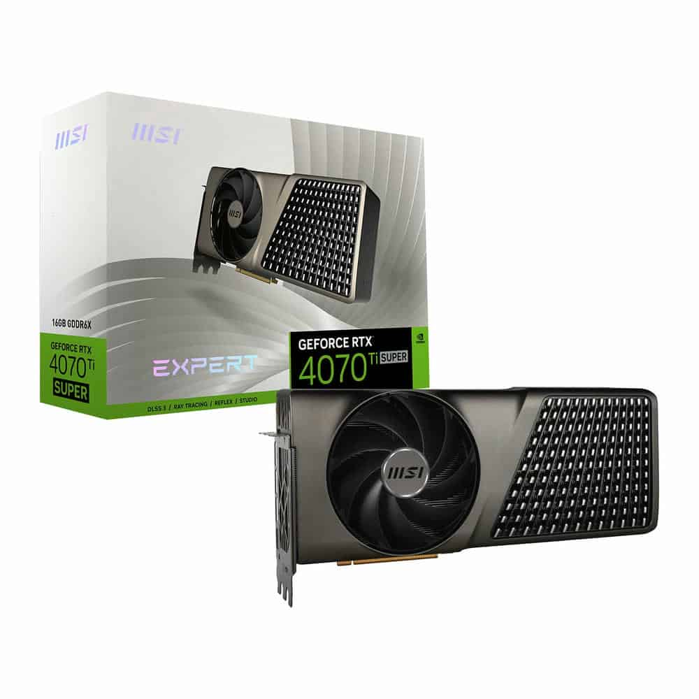 MSI NVIDIA GeForce RTX 4070 Ti SUPER 16GB EXPERT Ada Lovelace Graphics Card